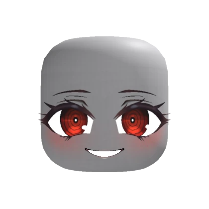 Creepy Anime Face - Red