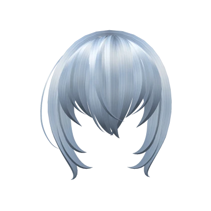 Fluffy and Soft Low Blue Bangs