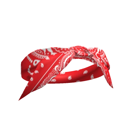 Front Head Bandana Red