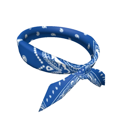 Back Head Bandana Blue