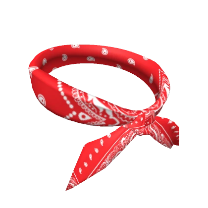 Back Head Bandana Red