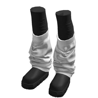 ☆ cute black boots with warmers