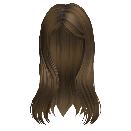 Silky Side Part Baby Doll Hair in Light Brown