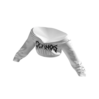 Cropped Half Zipped Eternos Y2K Hoodie