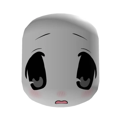 shy moe anime mask ♡ white