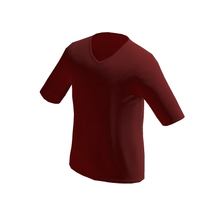 Plain Red V-Neck T-Shirt