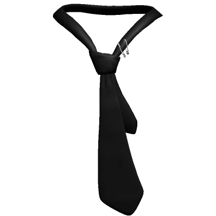 Y2K Black Loose Tie