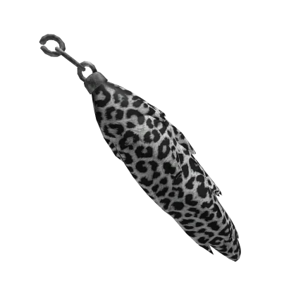 Cheetah print keychain