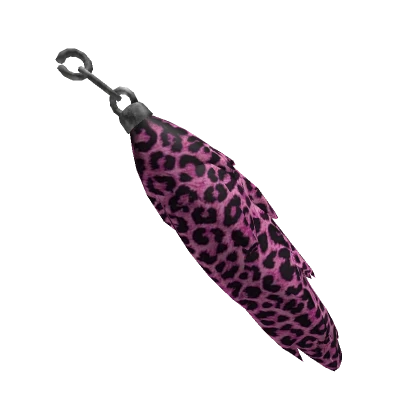 Cheetah print keychain