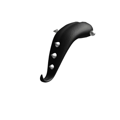 Black tongue with white studs