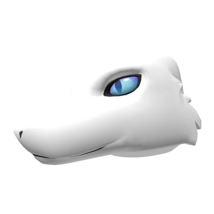 White Eastern Dragon Head