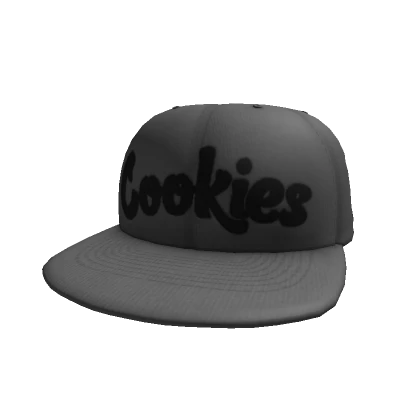 Grey & Black Cookies Fitted Snapback