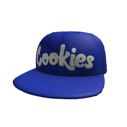 Blue & White Cookies Fitted Snapback