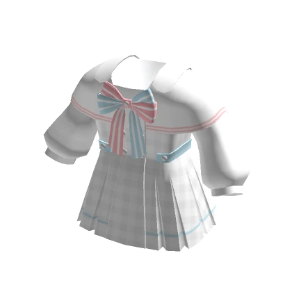 🍀Chibi Doll Sailor Dress (Pink Blue)