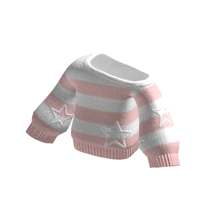 🍀Off Shoulder Y2K Stripe Sweatshirt (Pink)