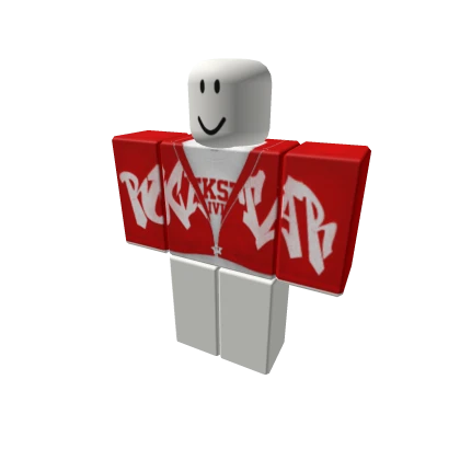 red rockstar graffiti hoodie boys
