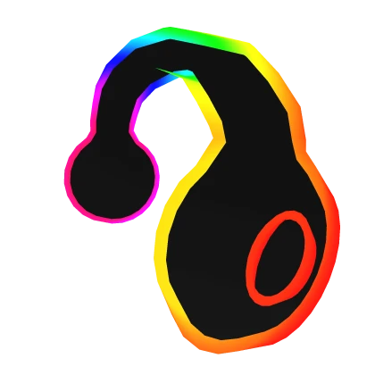 Cartoony Rainbow Headphones