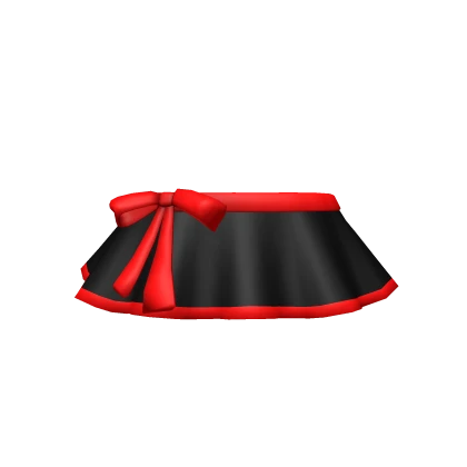 Chibi Doll Bikini Skirt - Black Red