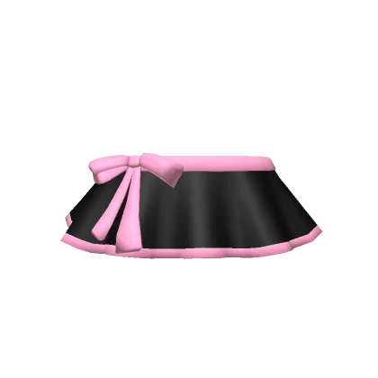 Chibi Doll Bikini Skirt - Black Pink