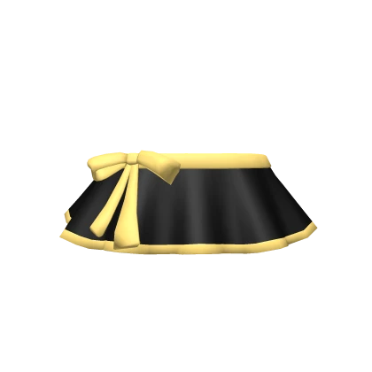 Chibi Doll Bikini Skirt - Black Yellow