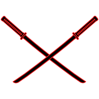 Cartoony Red Katanas