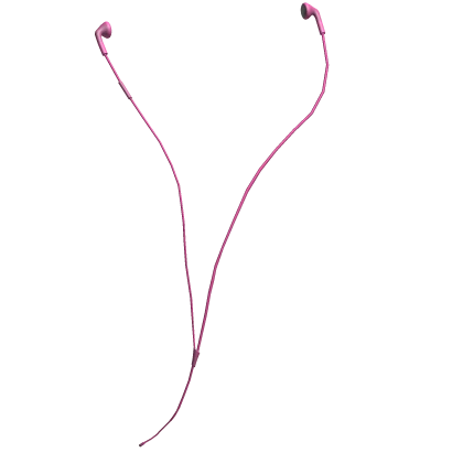 pink earbuds