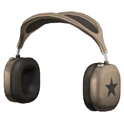Brown Star Headphones