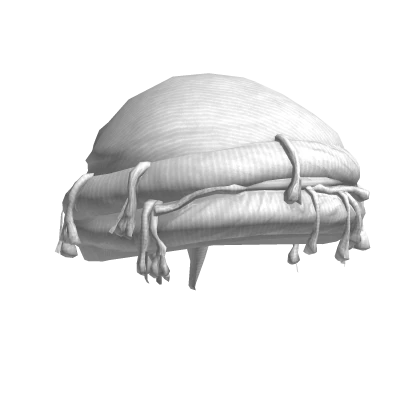 Keffiyeh Tassle Headwrap White