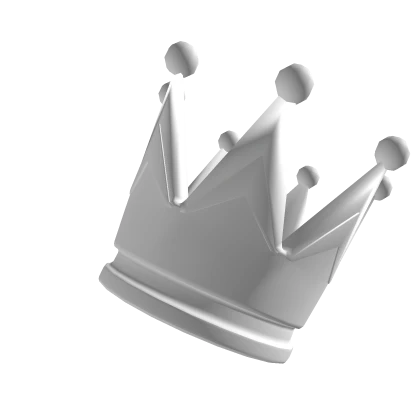 Floating Tilted Crown ( White ) 