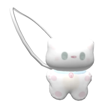 Cute Happy White Cat Crossbody 3.0