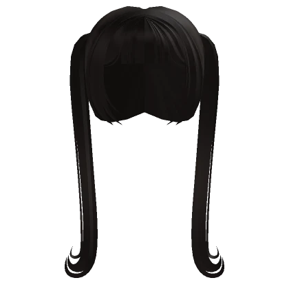 † adorable swirly pigtails dark brown