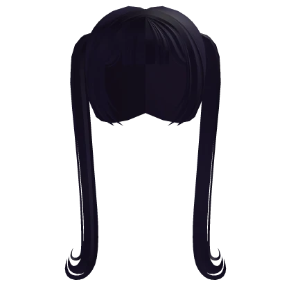 † adorable swirly pigtails dark purple