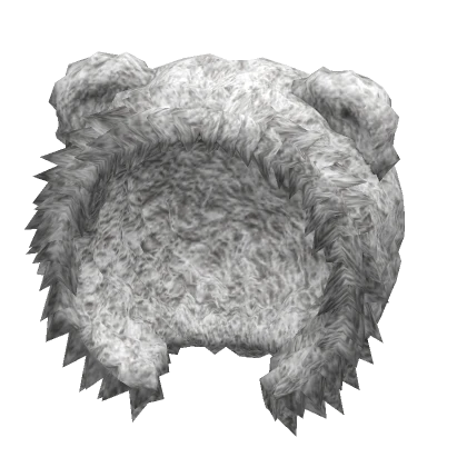 Fuzzy Bear Hood (White)