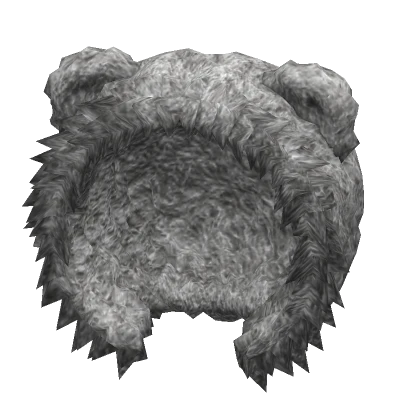 Fuzzy Bear Hood (Grey)