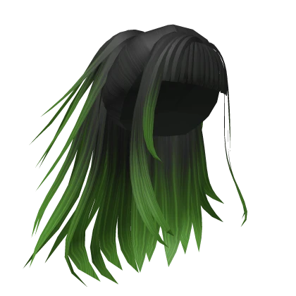 Green  Black Spiky Hair