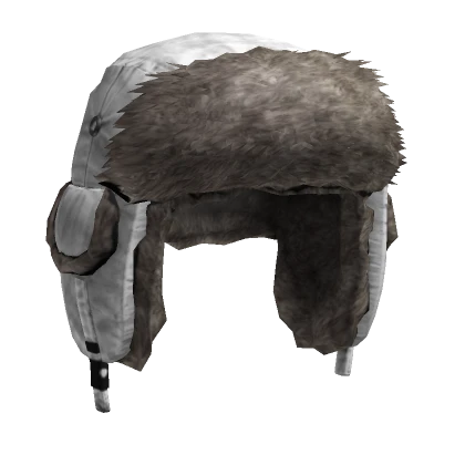 White Brown Fur Ushanka