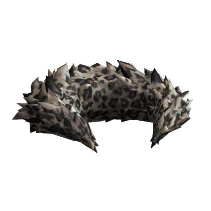 Leopard Neck Fur Collar