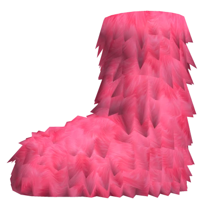 Cozy Pink Fur Boots – Anna Sofia