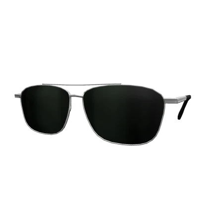 Dark Green Businessman Aviator Glasses v2 (Metal)