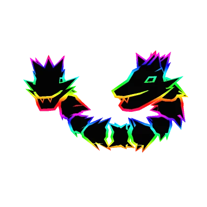 Cartoony Rainbow Dragons