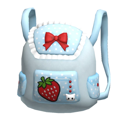 ♡ cutesy strawberry kitty backpack