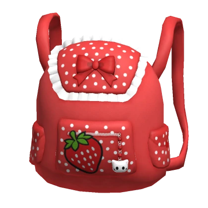 ♡ cutesy strawberry kitty backpack