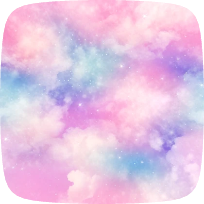 Cute Pink Princess Clouds Backdrop Background 