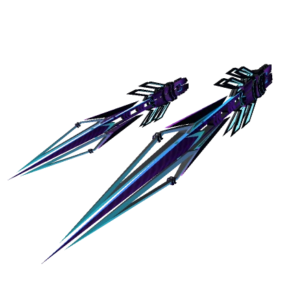 Neon Purple Cyber Dual Sword