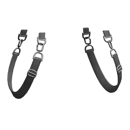 Grey Suspender Waist Straps