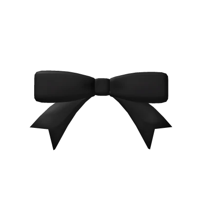 Cute Black Single Bow