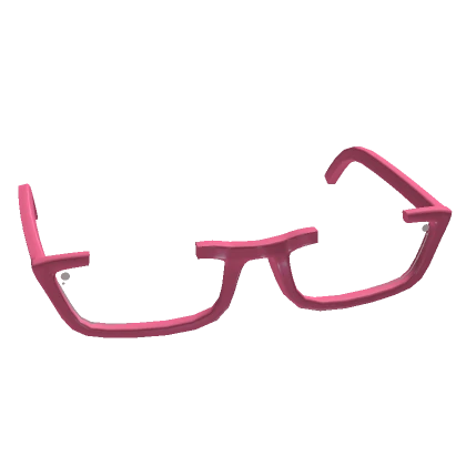 Bubblegum Square Cut Glasses