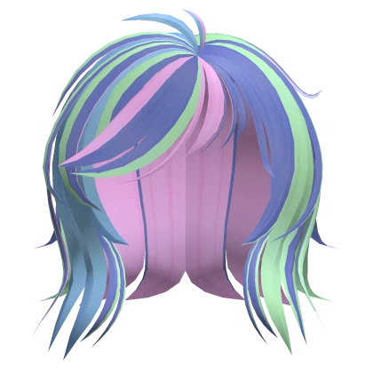 ♡ : celestia pony short scene hair 