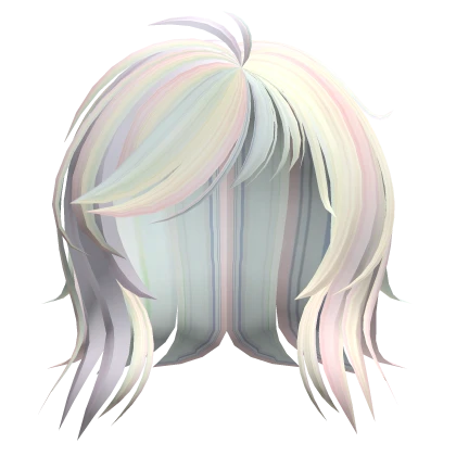 ♡ : pastel rainbow short scene hair 