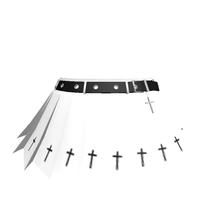 Chibi Doll Goth Skirt - White Cross